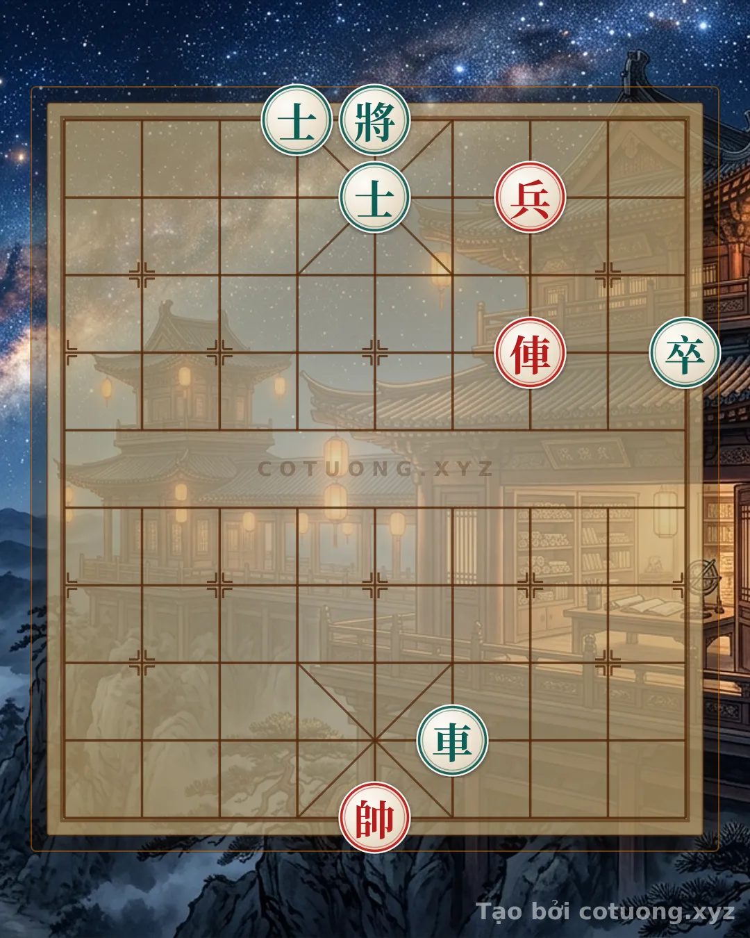 Thế cờ: Unique Tactics: Countering Deadly Attacks in the Endgame Mind Game — Cờ Tướng Online