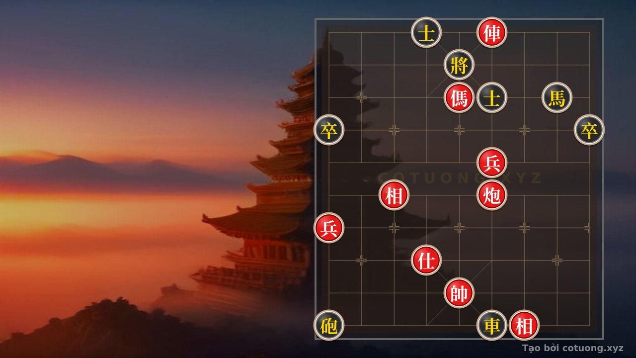 Thế cờ: The 'Red Chariot on File 4' Trap in the 'Double Horse Interlocking' Formation - Warning of a Deadly Mistake — Cờ Tướng Online