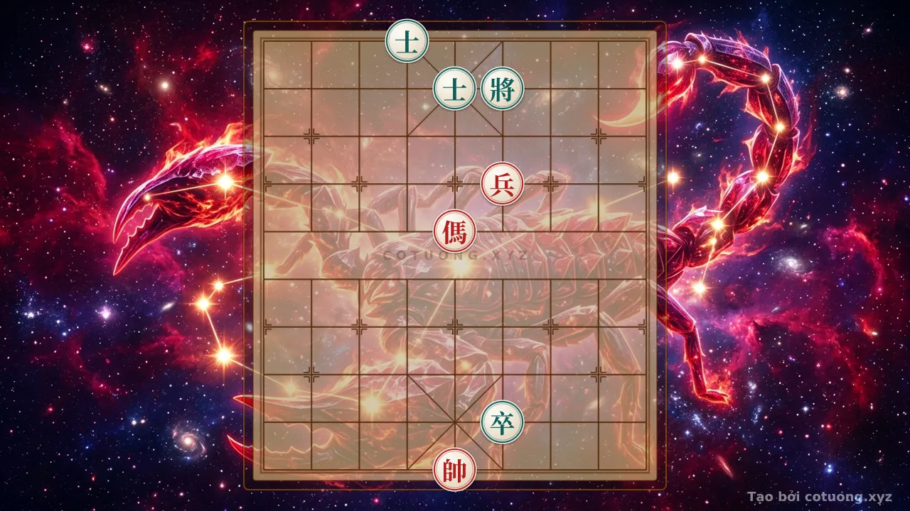 Thế cờ: Double Horse Attack with the Red General: Defensive Tactics and Decisive Counterattacks — Cờ Tướng Online