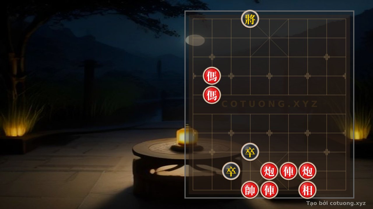 Thế cờ: Double Horse Trap: Red's Strategy to Break Black's Defense — Cờ Tướng Online