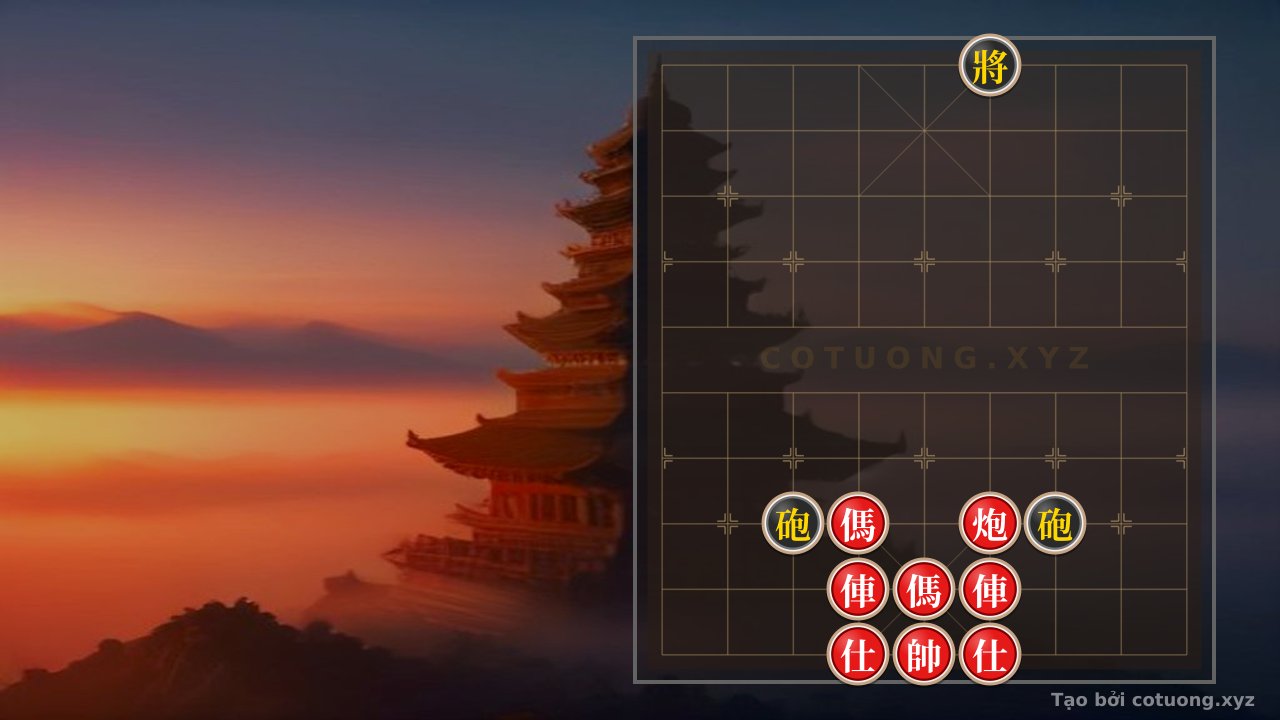 Thế cờ: The 'Double Horse Legs' Trap - Xiangqi Super Difficult: Be Cautious of Red's Moves! — Cờ Tướng Online