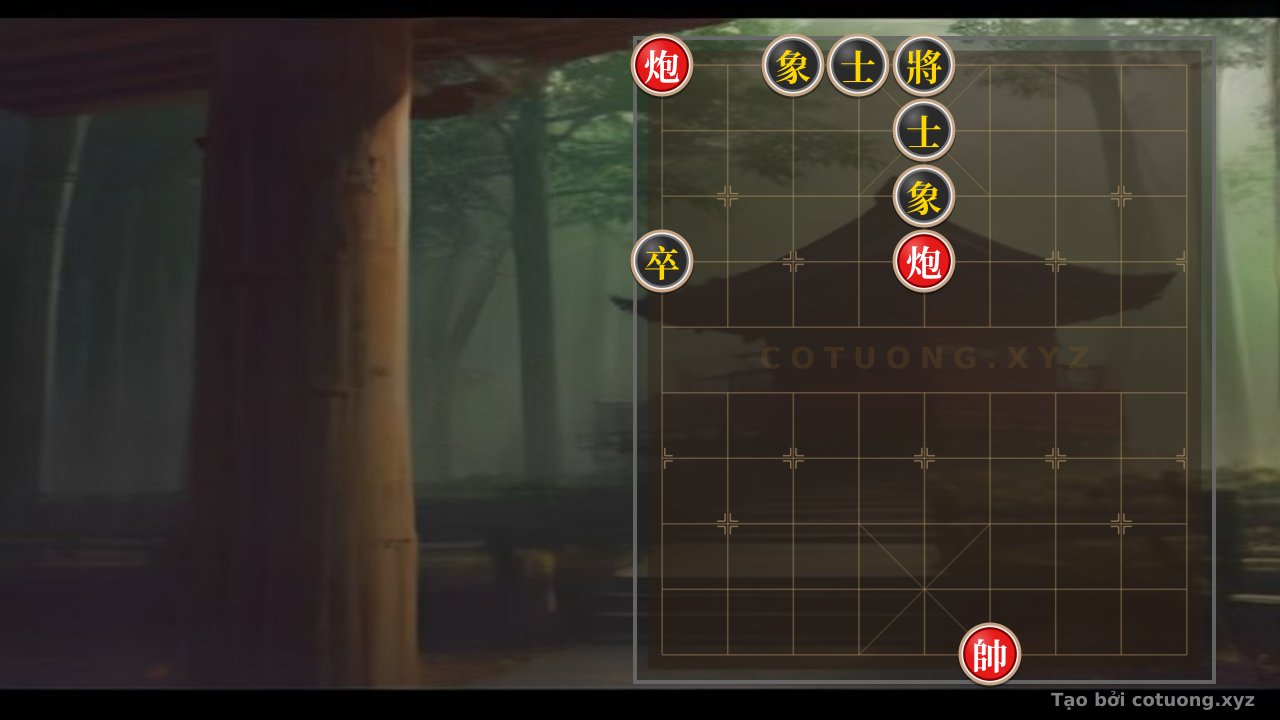 Thế cờ: Red Exchange: When the Red Cannon Soars and the Black General Trembles in the Death Chess Formation — Cờ Tướng Online