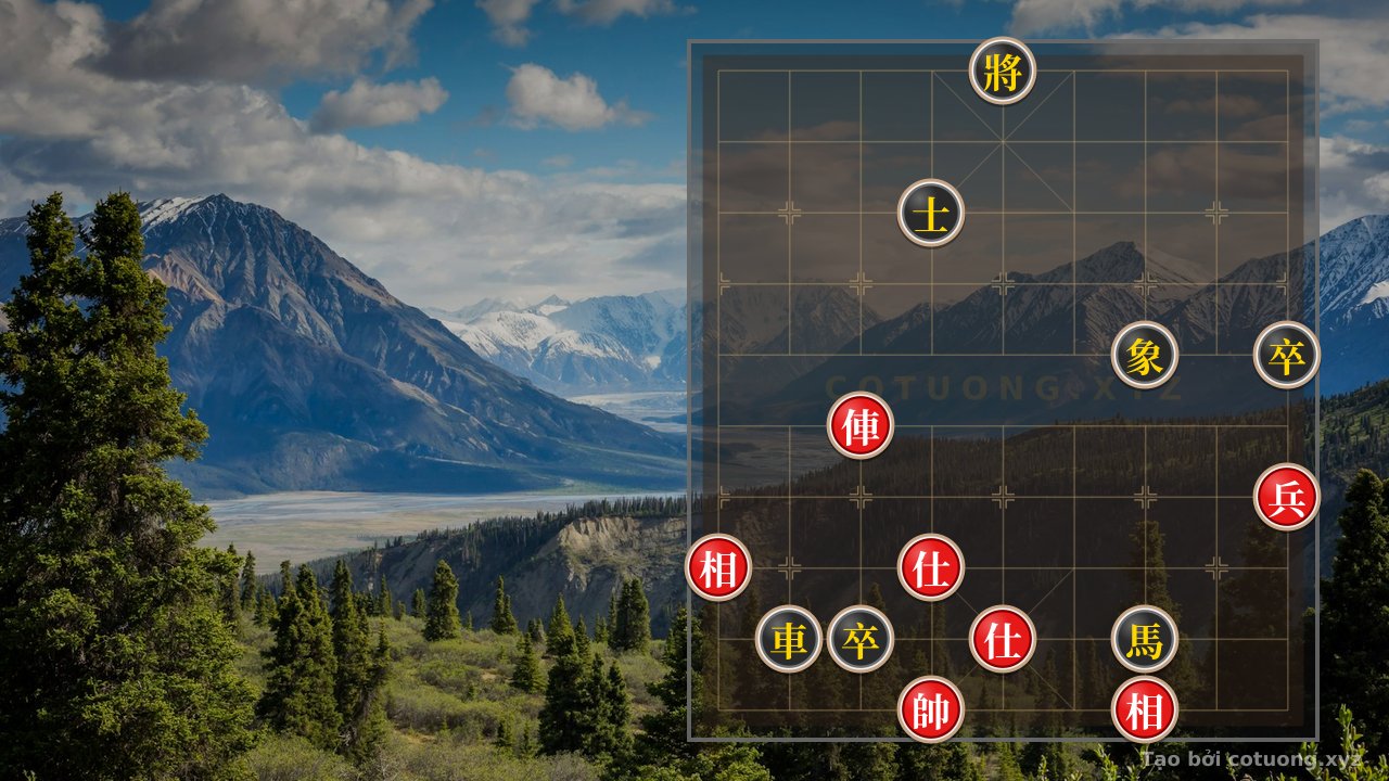 Thế cờ: Mysterious Checkmate Classic: Rook Pawn vs. 2 Advisors 2 Bishops - The Decisive Move of the Red Army — Cờ Tướng Online