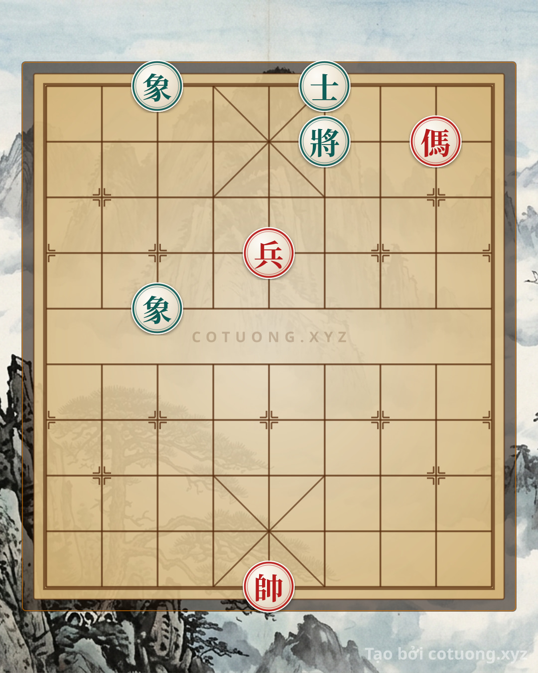 Challenge: The Blazing Assassination Formation: Red Counters with Horse 2 - Black Elephant 3 Side Attack - Can you solve it?