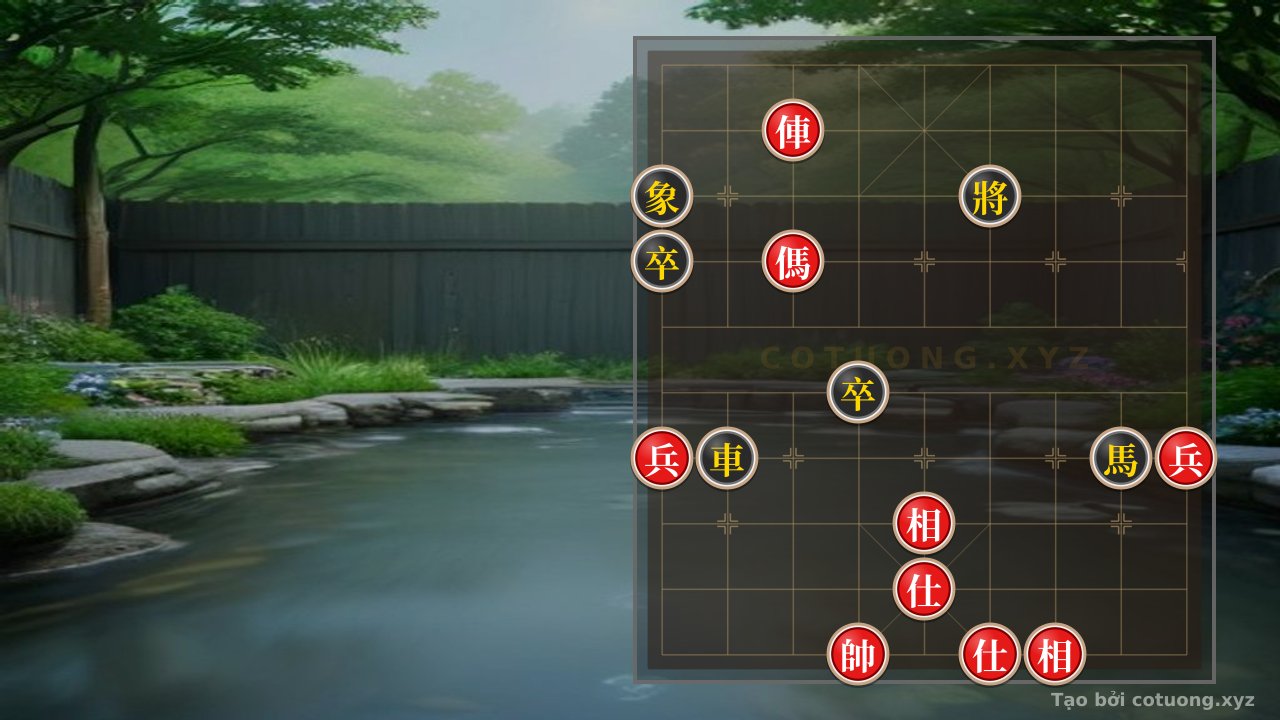 Thế cờ: Rook-Horse 2Pawns 2Advisors 2Bishops vs Rook-Horse 2Pawns Bishop: The Secret of the Double Horse Leg — Cờ Tướng Online