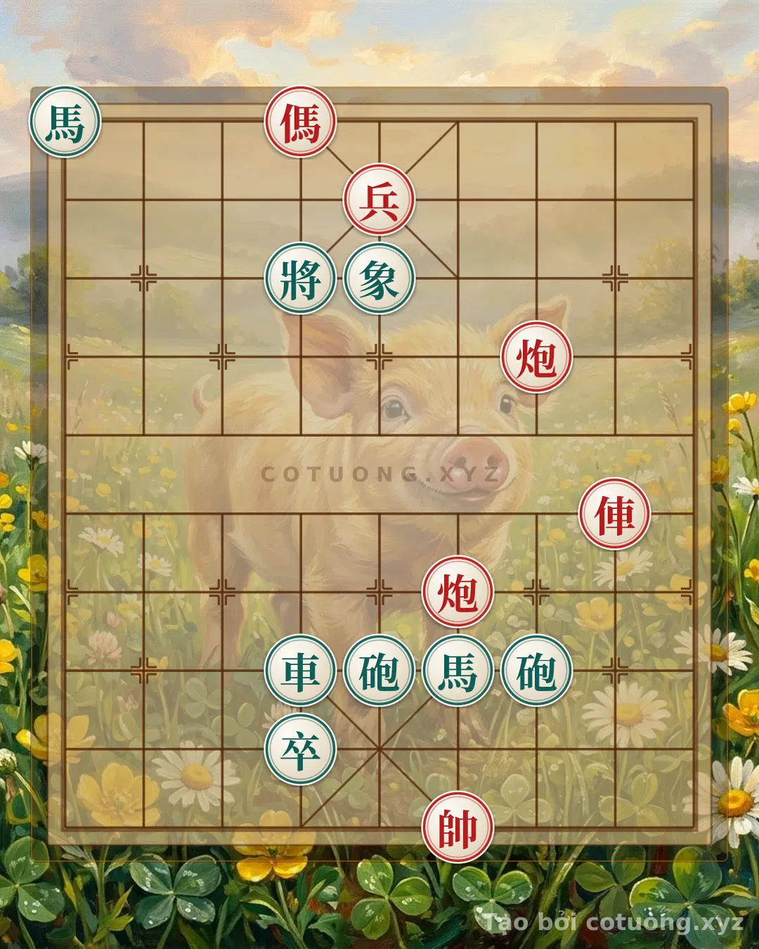 Challenge: Xiangqi: The Double Horse Face-to-Face Formation - Defensive Tips for the Red Side - Can you solve it?