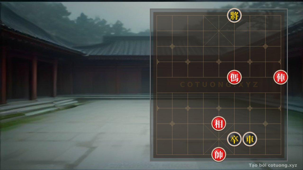 Thế cờ: Red General: The Strategy of the Rook's Straight Attack, the Horse's Reverse Leg Trap — Cờ Tướng Online