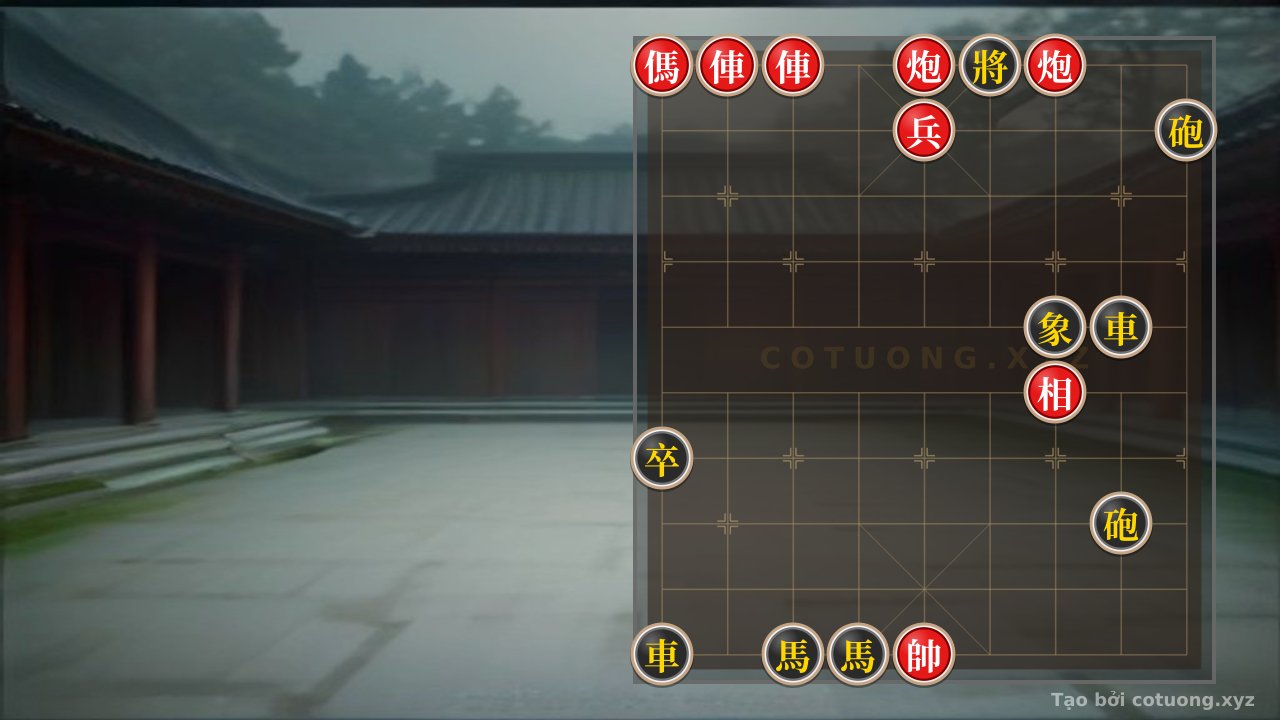 Thế cờ: Classic Checkmate Tactics: Two Rooks Two Cannons Horse Elephant Defeat Double Rooks Double Cannons Double Horses - The Blood-Red Battle in Chinese Chess — Cờ Tướng Online