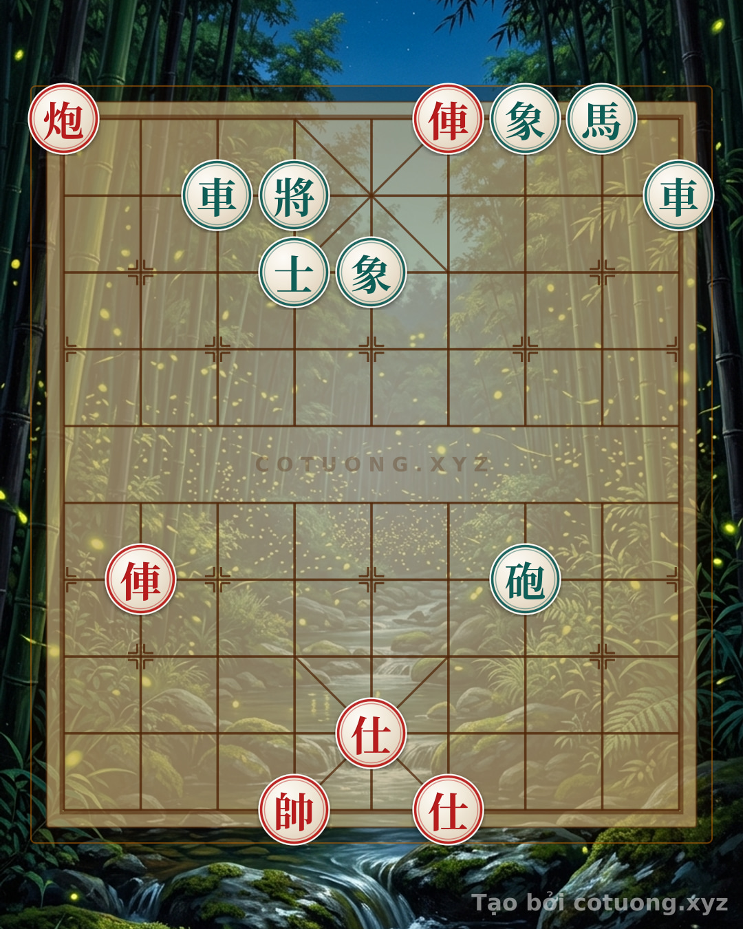 Thế cờ: The Pawn Break: Red Rook on 4th File, 9th Rank - The 'Black Horse on 8th File' Pinning Strategy — Cờ Tướng Online