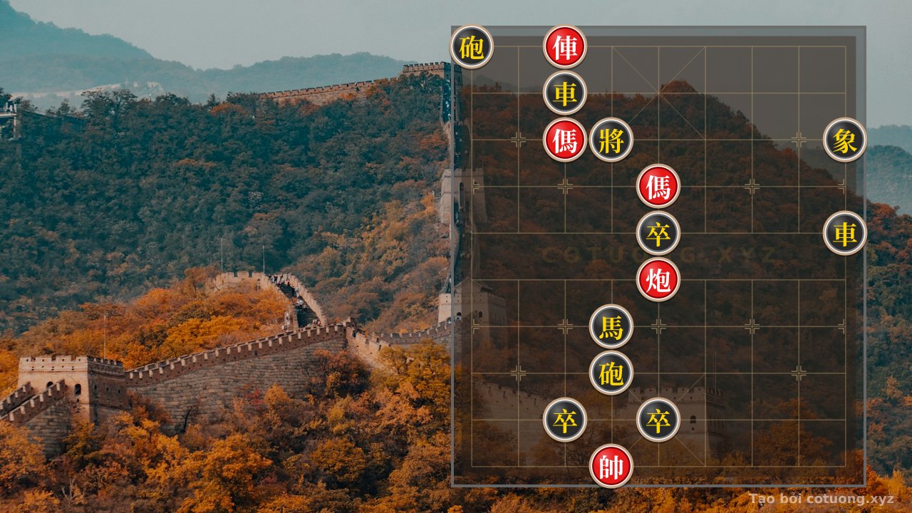 Thế cờ: The Secret to Crushing Black in the 'Chariot Cannon' Formation - Xiangqi (Chinese Chess) 7/10 — Cờ Tướng Online