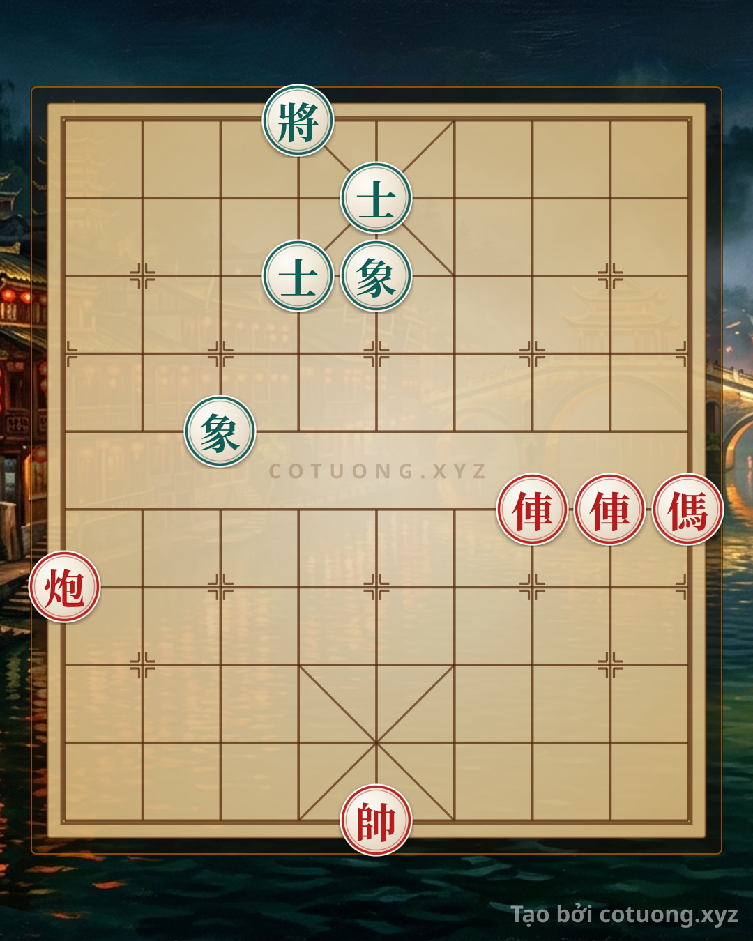 Challenge: Xiangqi: Red's Strategic Victory, Black's Advisor Retreats - Can you solve it?