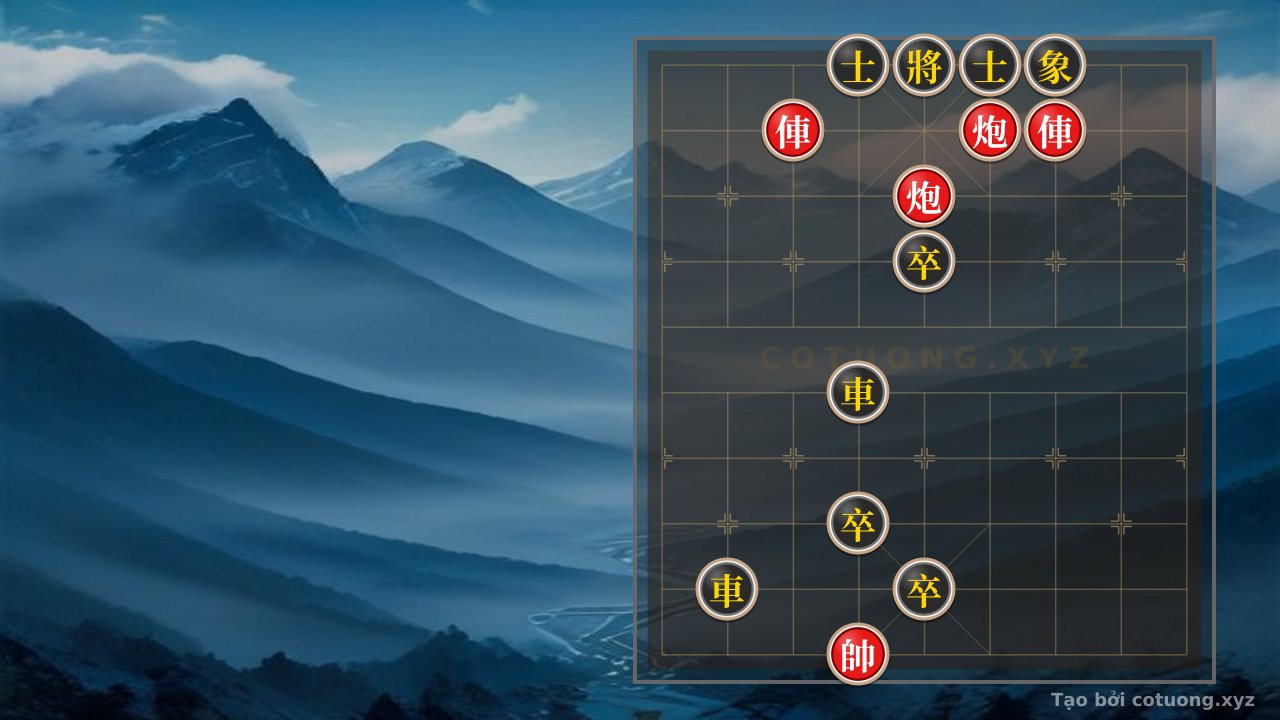 Thế cờ: Red General's Chess: Defensive Tactics Like a Besieged Black Chariot — Cờ Tướng Online