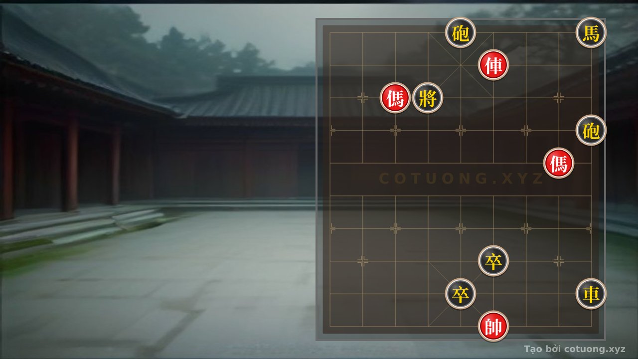 Thế cờ: Black Cannon on File 5, Rank 10: The Red Chariot's Defensive Tactics in a Ruthless Battle — Cờ Tướng Online