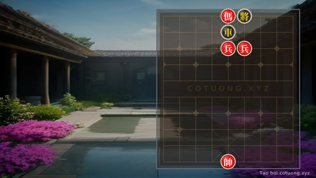 Thế cờ: The Secret of 'Red Horse on File 5' - Defensive Counterattack Tactics in the '1 Horse 2 Pawns' Formation — Cờ Tướng Online