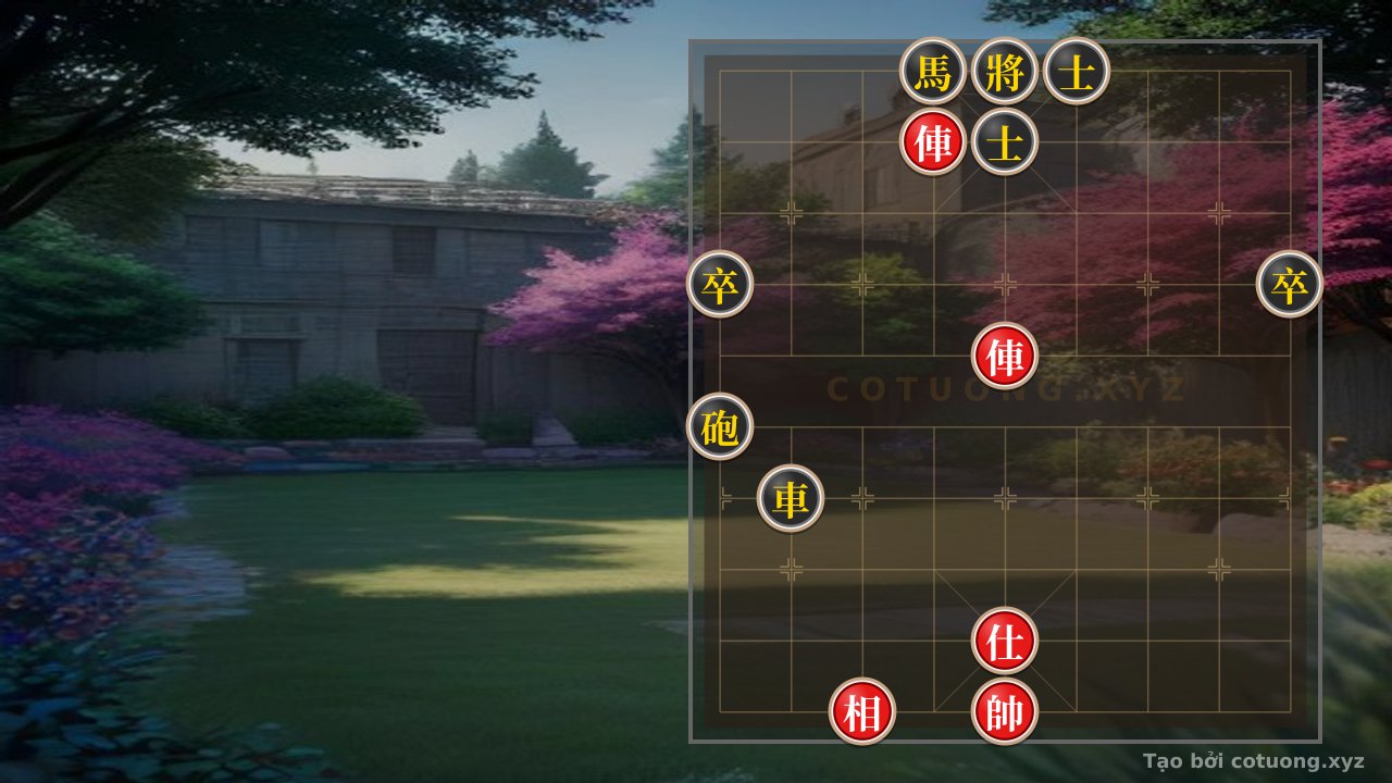 Thế cờ: The Hidden Trick to Solve the Perplexing Xiangqi: When Two Red Chariots Defeat the Black Cannon-Horse Like a Mini Battle of Xichibi — Cờ Tướng Online