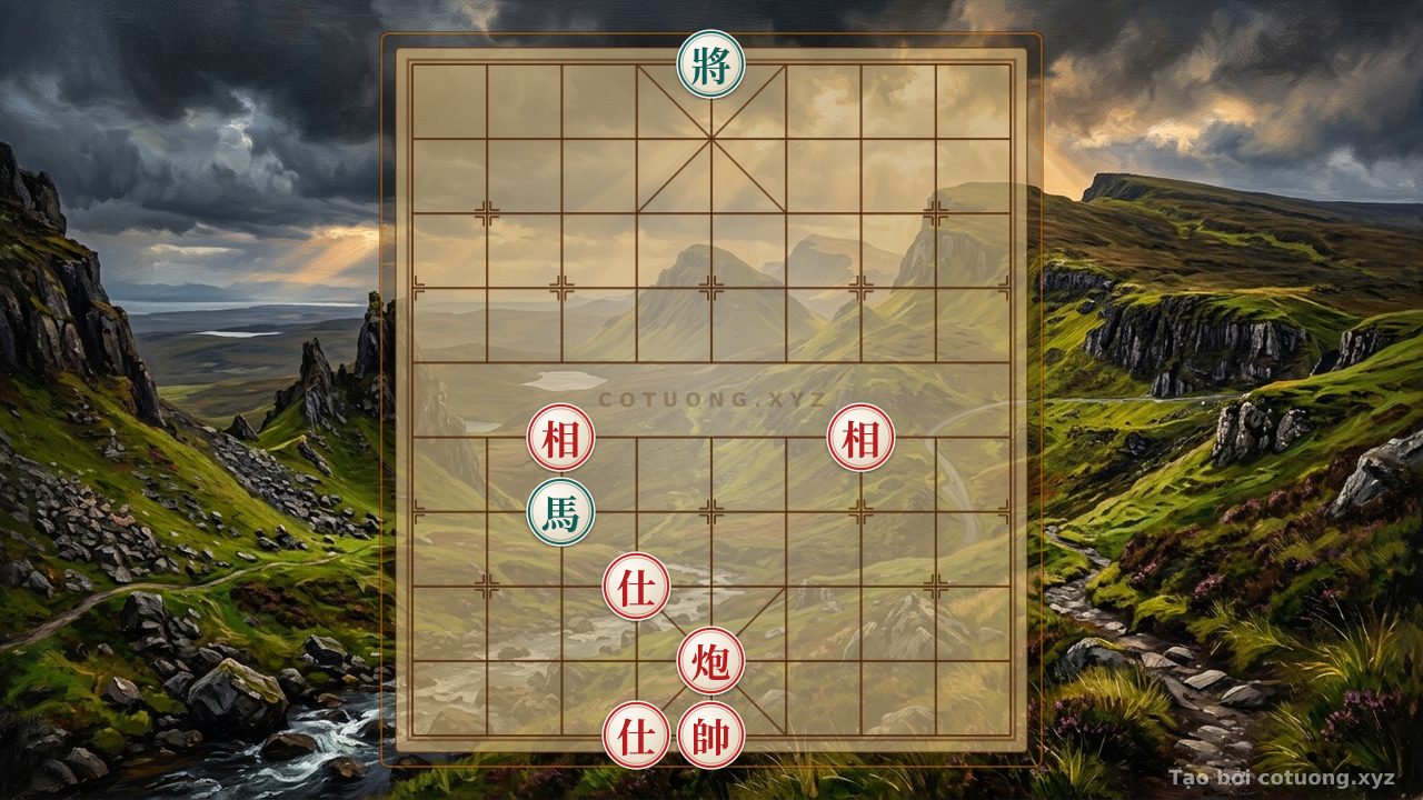 Thế cờ: Xiangqi: Red's Tactical Checkmate in 3 Moves — Cờ Tướng Online