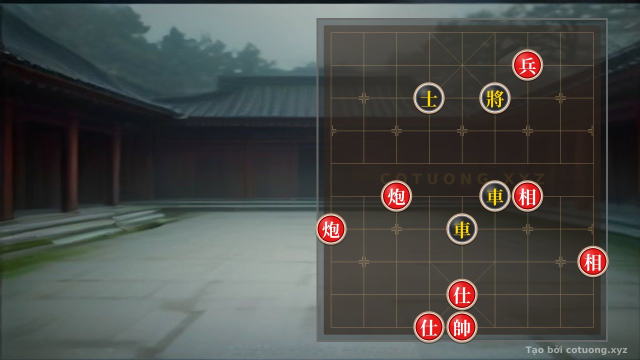 Thế cờ: Red Cannon Trap on File 7, Rank 5: When the Black Chariot is on File 6, Rank 5 Waiting to Be Captured — Cờ Tướng Online