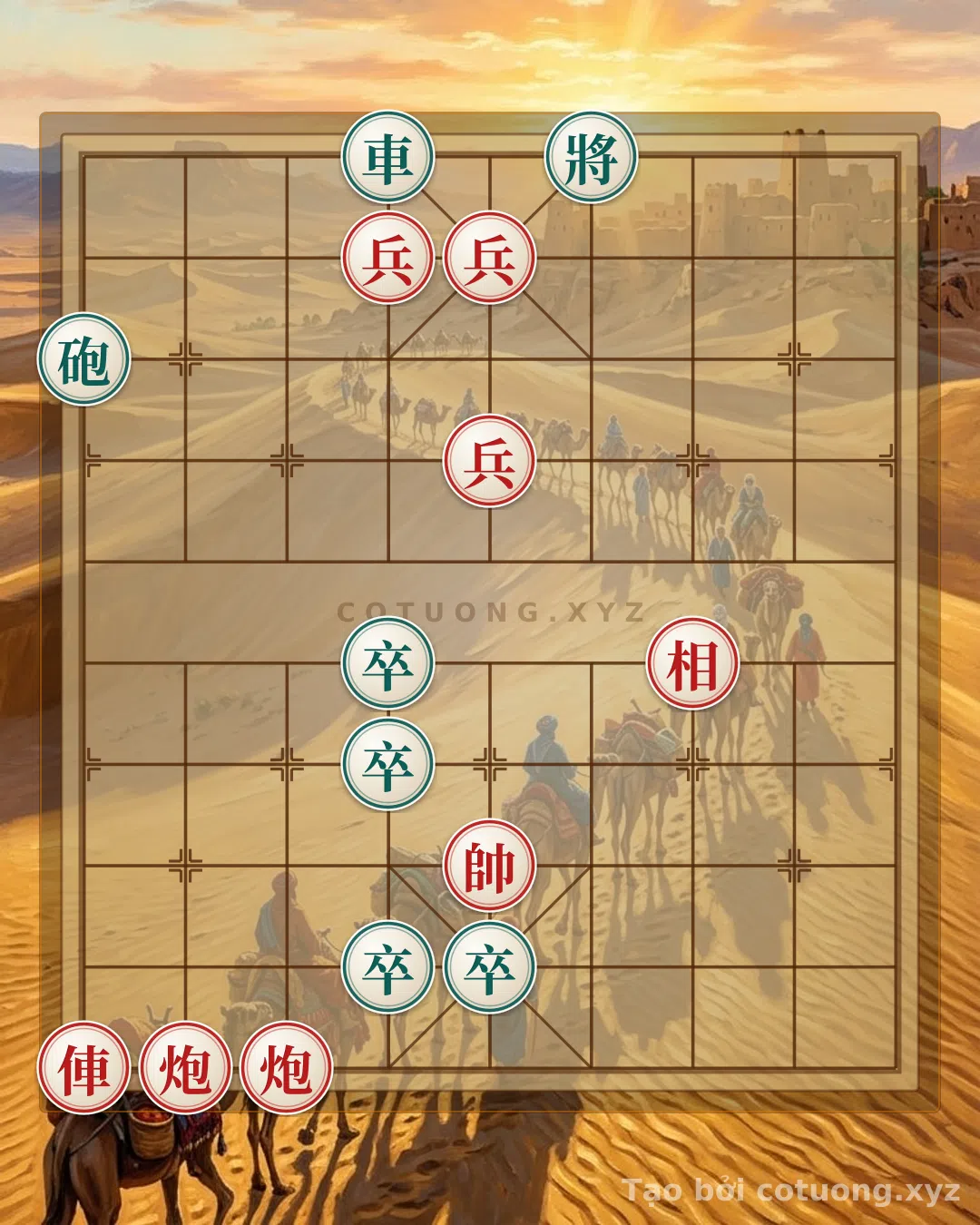 Thế cờ: The Secret of the 'Black Rook Alone' in Beginner Xiangqi (1/10): Counterattack Tactics from a Single Rook — Cờ Tướng Online