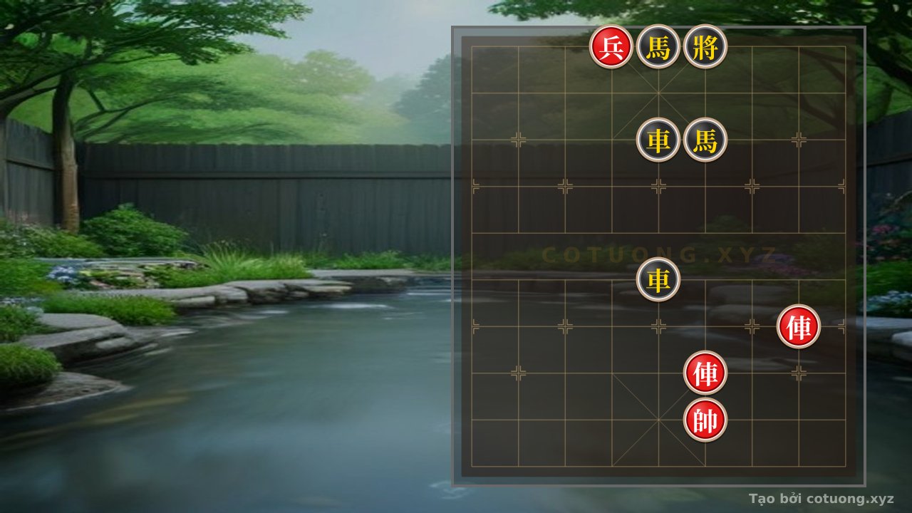 Thế cờ: Xiangqi Mastery: 2Rook Pawn vs 2Rooks 2Horses - Red's Tactical Victory — Cờ Tướng Online