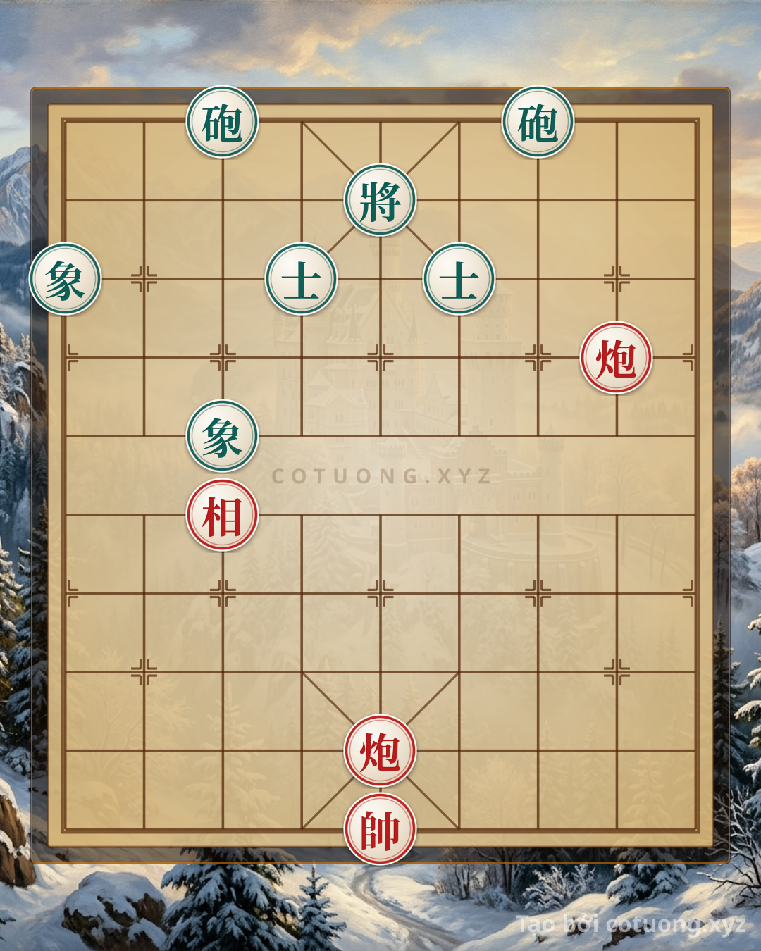 Thế cờ: Black General: The Compelling Red Cannon Counterattack - A Fatal Strategy — Cờ Tướng Online