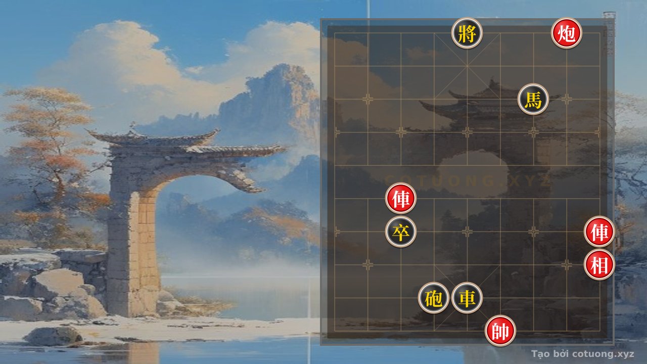 Thế cờ: Divine General Chess: Strategy for the Black Chariot on File 5 - Key to Mastering the Critical Position — Cờ Tướng Online