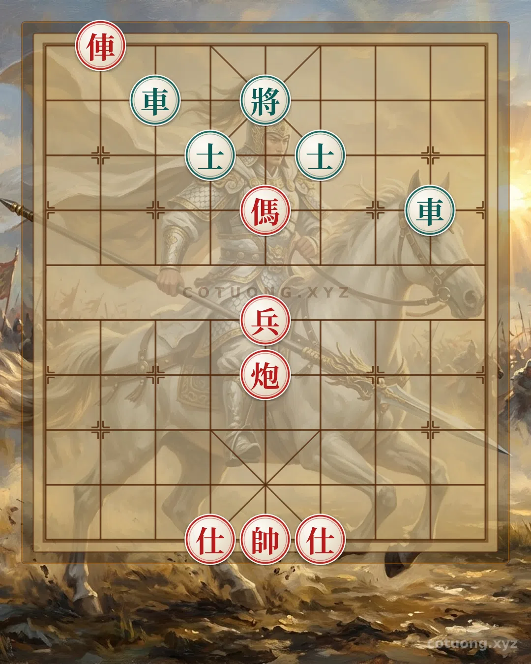 Thế cờ: The 'Black Chariot on File 3' Trap in Xiangqi - Warning of a Fatal Mistake — Cờ Tướng Online