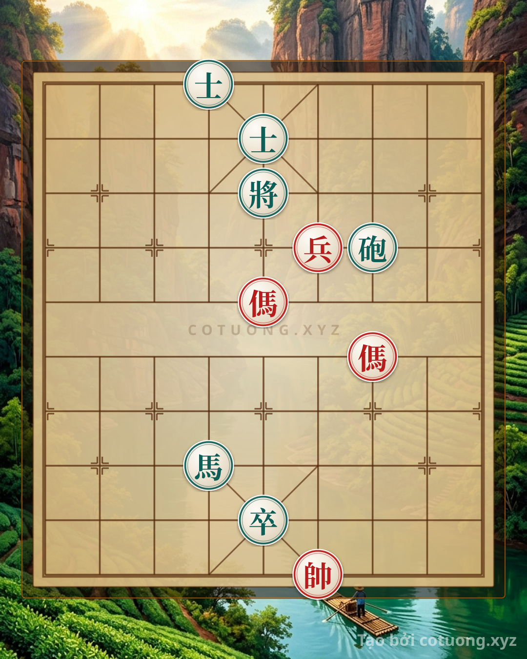 Challenge: Bát diện song mã tuyệt sát - Can you solve it?