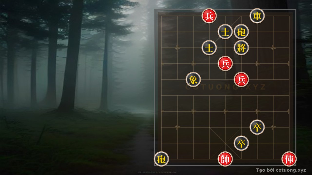 Thế cờ: Xiangqi Puzzle: Red Car vs. Black Car on File 7, Rank 10 - Can You Decode It? — Cờ Tướng Online