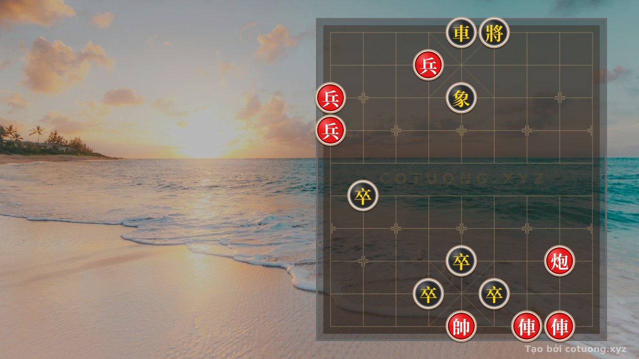 Thế cờ: Xiangqi (Chinese Chess) #841d: When the Double Chariot Cannons Face the Wall of Pawns – The Secret to Breaking the Legendary Four-Pawn Formation — Cờ Tướng Online