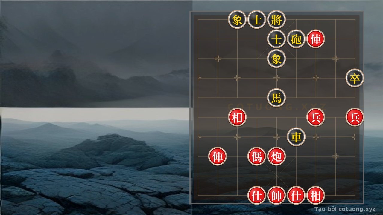 Thế cờ: Classic Checkmate: The Hidden Secrets Behind the Red Chariot's 8th File Move – When the King Becomes a Battlefield of Eight Pieces — Cờ Tướng Online