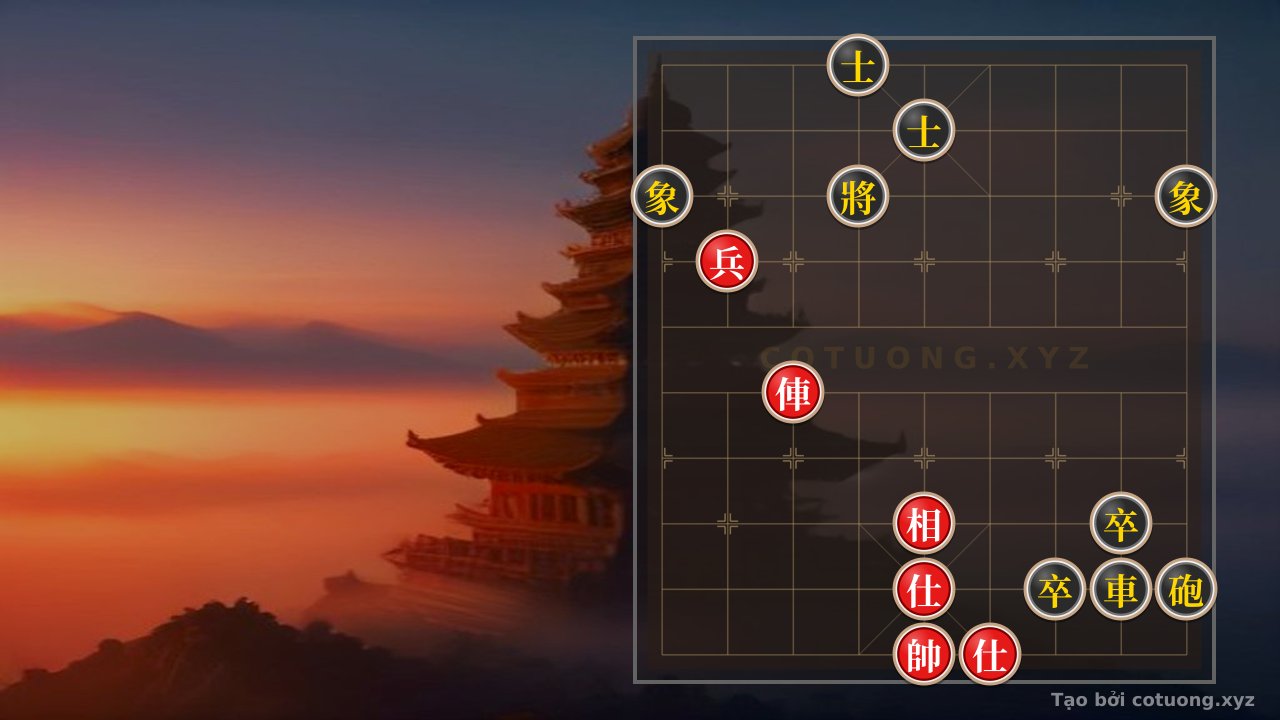Thế cờ: The Ultimate Trap for the Black Side: When the Red Rook is on File 7 Ready to Pierce the Seventh Rank – Xiangqi Strategy Level 8/10 — Cờ Tướng Online