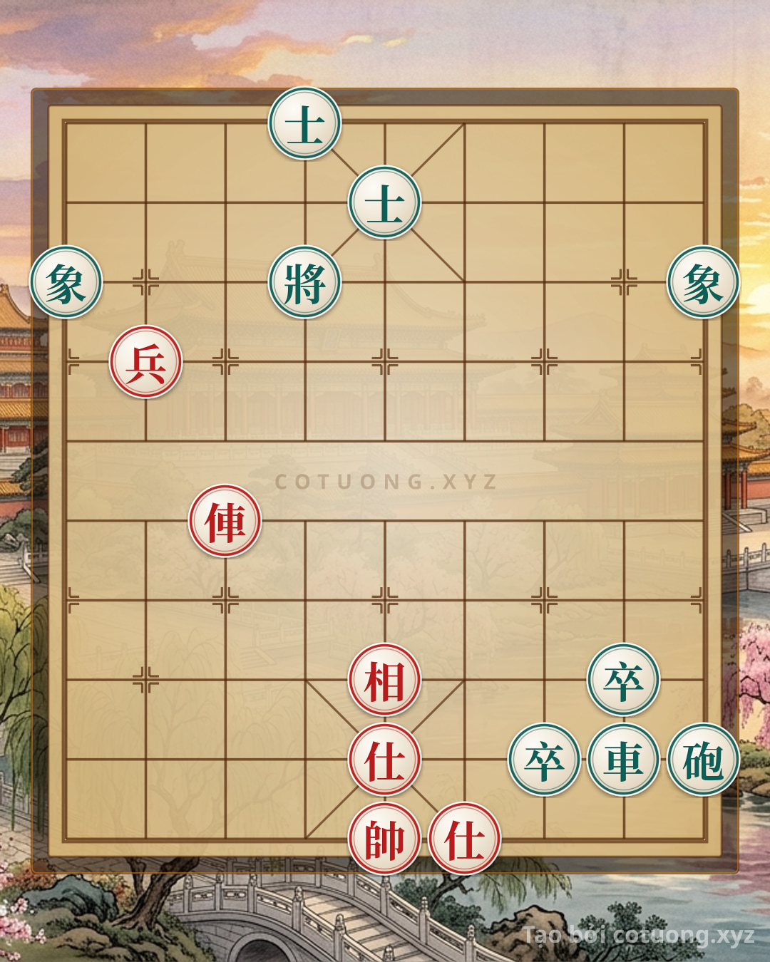 Challenge: The Ultimate Trap for the Black Side: When the Red Rook is on File 7 Ready to Pierce the Seventh Rank – Xiangqi Strategy Level 8/10 - Can you solve it?
