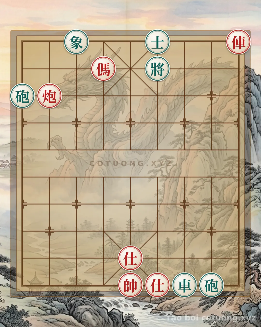 Thế cờ: Xiangqi: The Art of Defensive Counterattack - Lessons from the Double Horse Interlocking Formation — Cờ Tướng Online