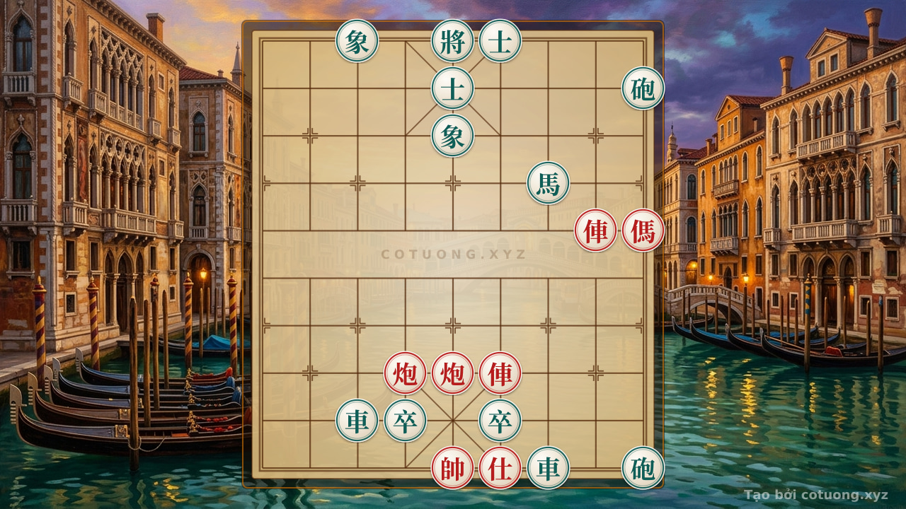 Thế cờ: The Art of Reversing the Tide in Xiangqi: When Two Rooks, Two Cannons, and Two Horses Face Off Against Two Rooks, Two Cannons, and Two Horses with Deep Checkmates — Cờ Tướng Online