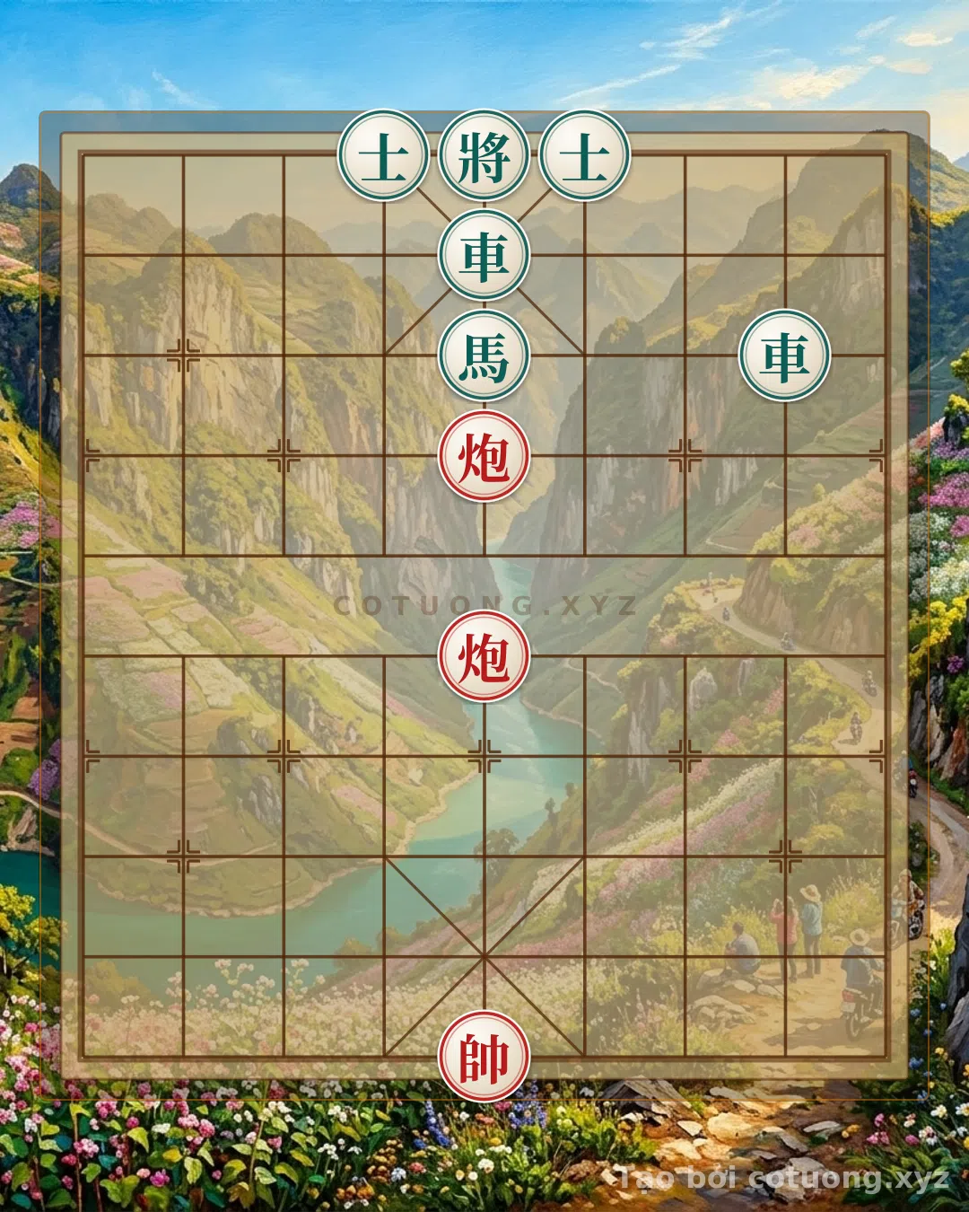 Thế cờ: The Secret Defense of 'Three Advisors Guarding the Gate': When Black Plays 'Cat and Mouse' with the Red Cannons — Cờ Tướng Online