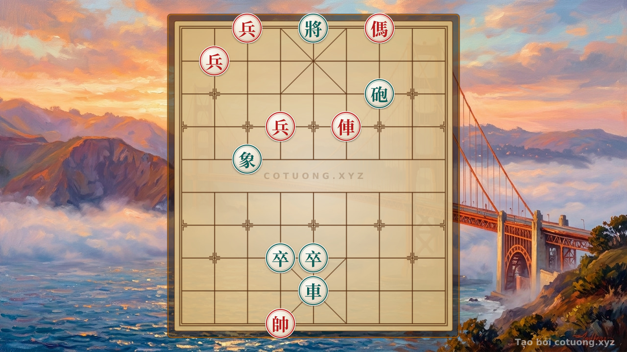Thế cờ: Lesson 32: Red Chariot's Thrust, Black Cannon's Counterattack - Defensive and Counterattacking Tactics — Cờ Tướng Online