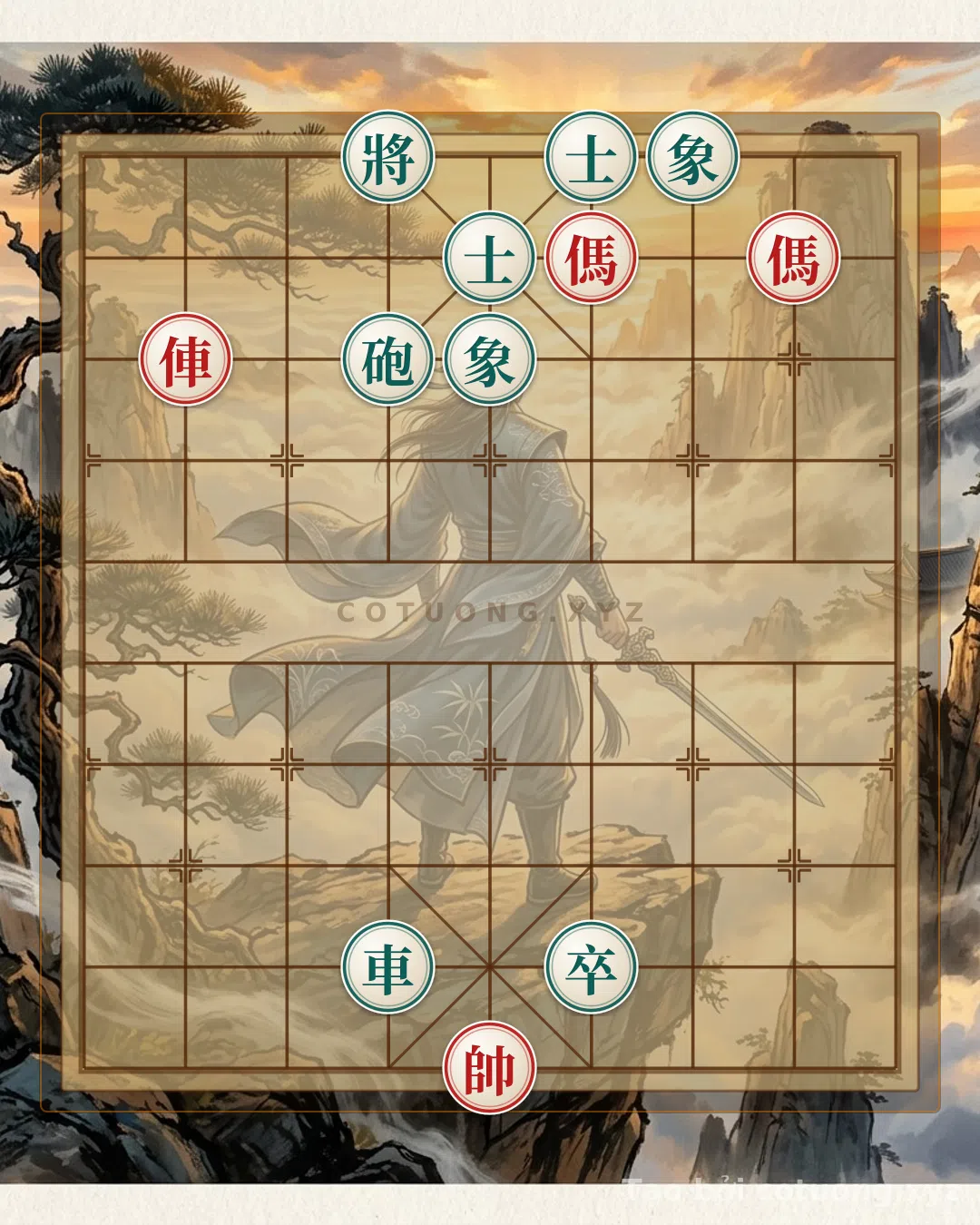 Thế cờ: Xiangqi Super Difficult: Double Horse vs. Chariot - Unexpected Winning Tips — Cờ Tướng Online
