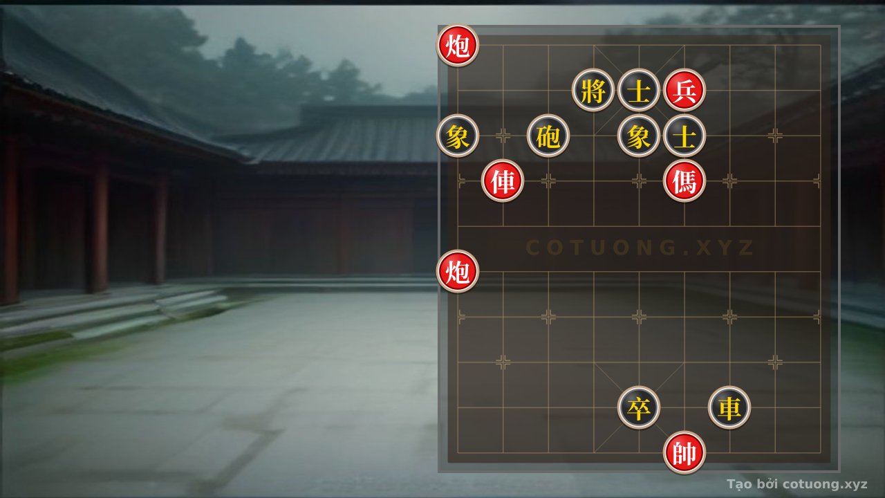 Thế cờ: Xiangqi: Red Cannon at 9th Rank 10th File - Brutal Firefighting Tactics — Cờ Tướng Online