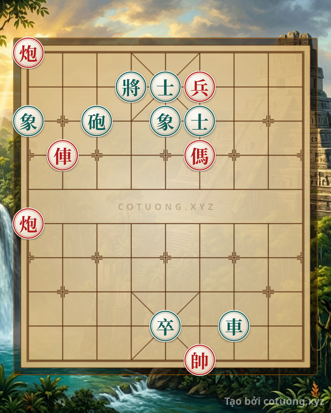 Challenge: Xiangqi: Red Cannon at 9th Rank 10th File - Brutal Firefighting Tactics - Can you solve it?