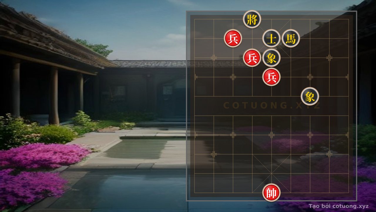 Thế cờ: Xiangqi Strategy: Red Crushes Black with a Single Pawn — Cờ Tướng Online