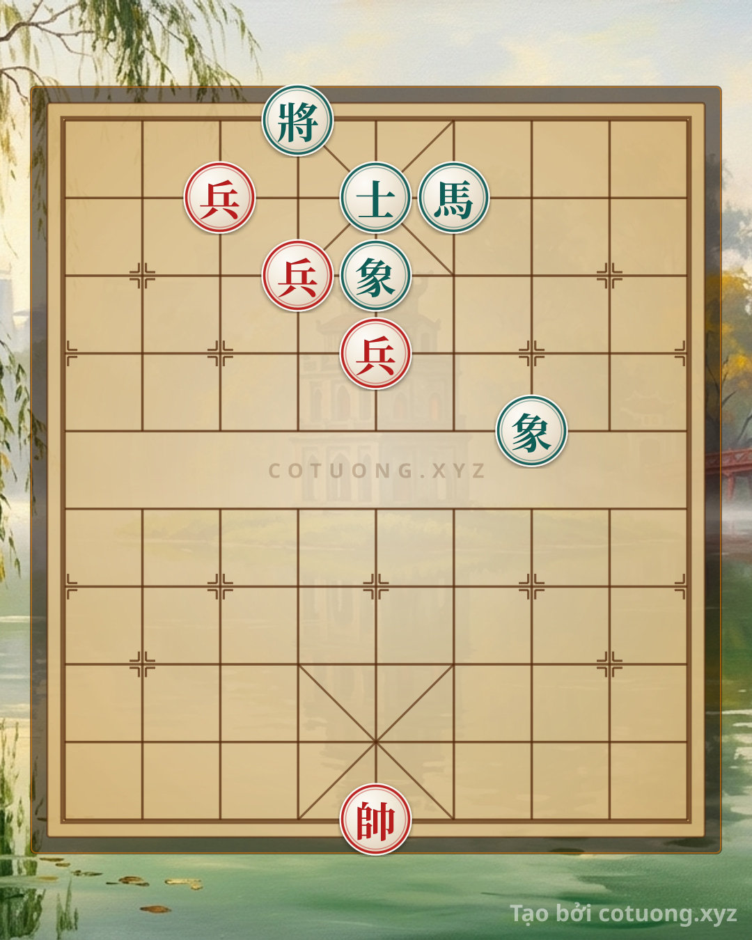 Challenge: Xiangqi Strategy: Red Crushes Black with a Single Pawn - Can you solve it?