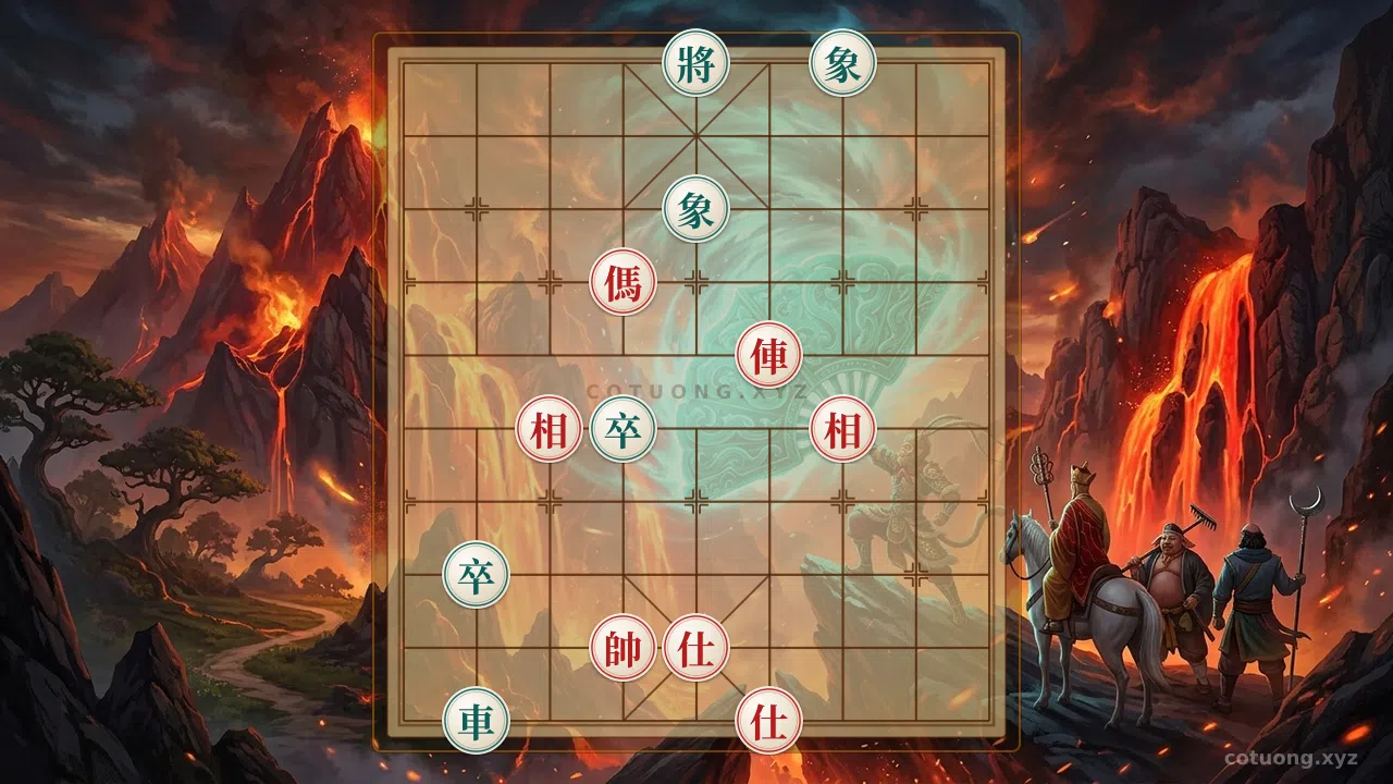 Challenge: Chariot File 4 and Knight File 6 Strike on General File 5 - Can you solve it?