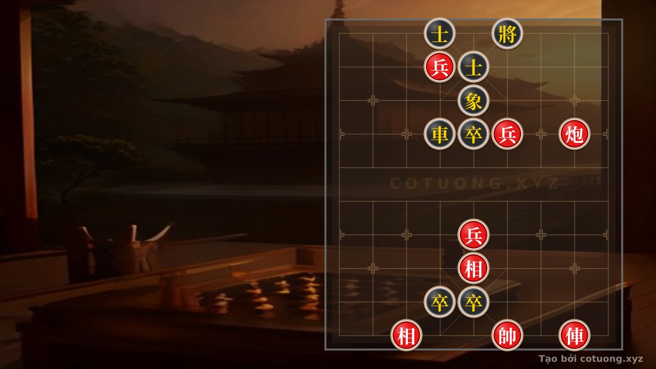 Thế cờ: Red General's Strategy: 'Xich Bich' Tactics - Checkmate Black in 3 Moves — Cờ Tướng Online