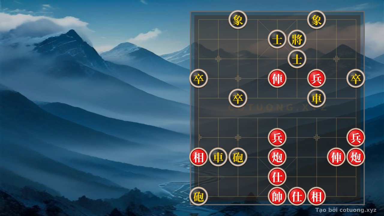 Thế cờ: Xiangqi Online Strategy: Red Cannon Encirclement, Black Chariot Counterattack Like the Battle of Xingping — Cờ Tướng Online