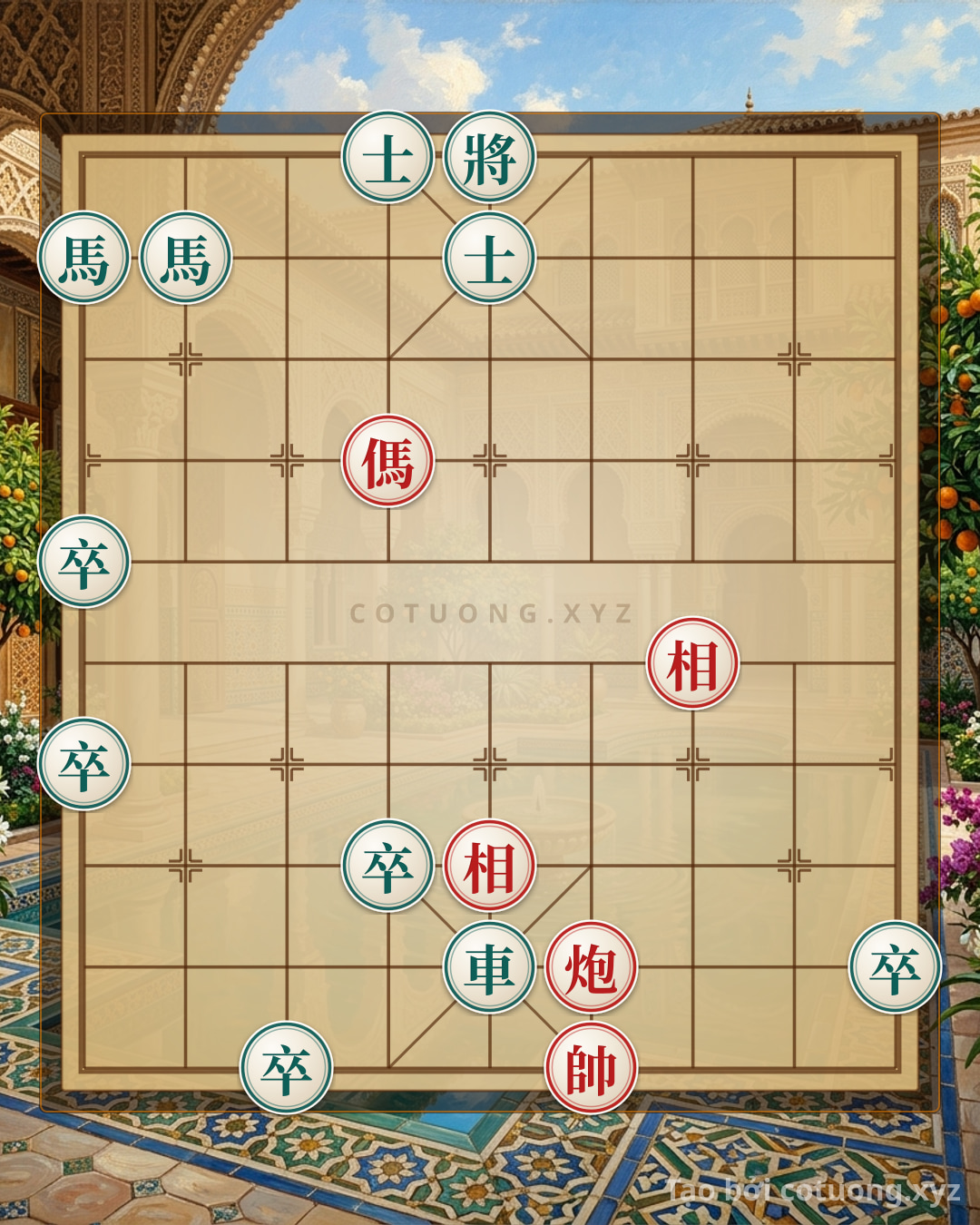 Challenge: Classic Checkmate Tactics: How Red's Cannon, Horse, and Double Elephants Crush Black's Rook, Double Horses, and Five Pawns in Just 3 Moves - Winning the Game - Can you solve it?
