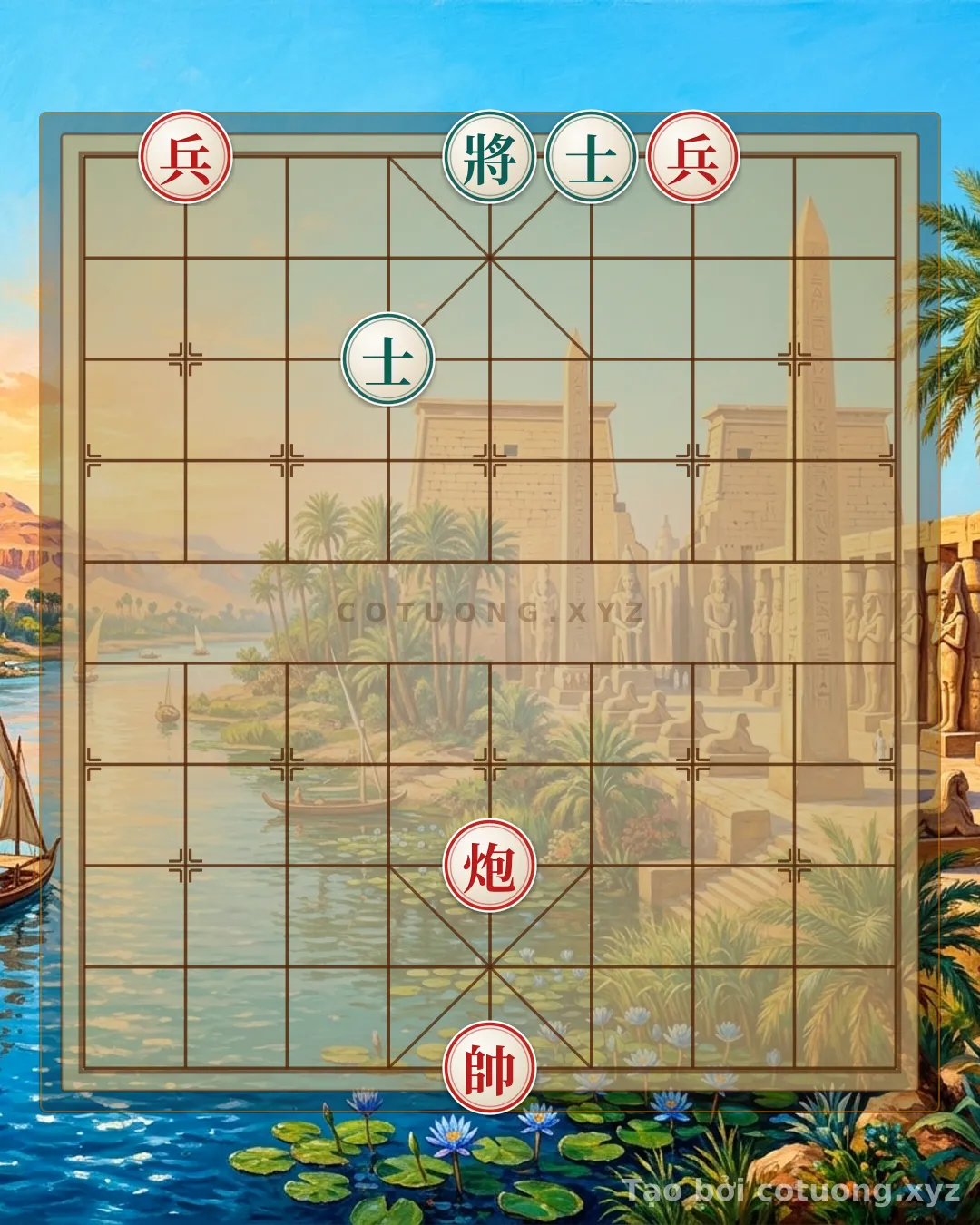 Thế cờ: Xiangqi: The Art of Sacrificing Pieces to Defeat the Black Advisor - Master's Hidden Tactics — Cờ Tướng Online