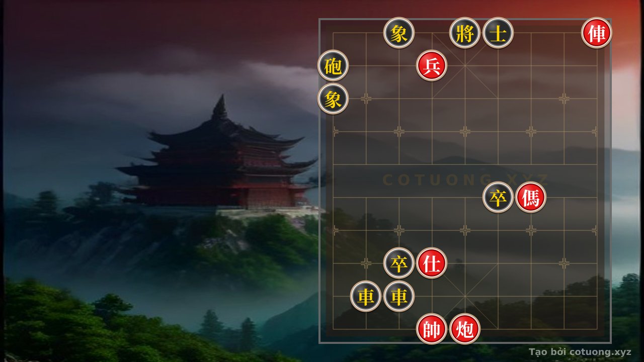 Thế cờ: Red General's Checkmate: The Super Difficult Trick Checkmate Strategy — Cờ Tướng Online
