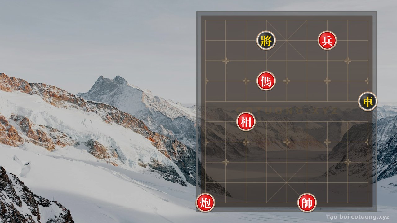 Thế cờ: Red General: Mastering Defensive Strategies Against the Black Chariot — Cờ Tướng Online
