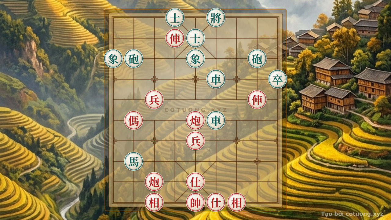 Thế cờ: Xiangqi Middle Game: Strategy to Defeat Black in 10 Moves — Cờ Tướng Online