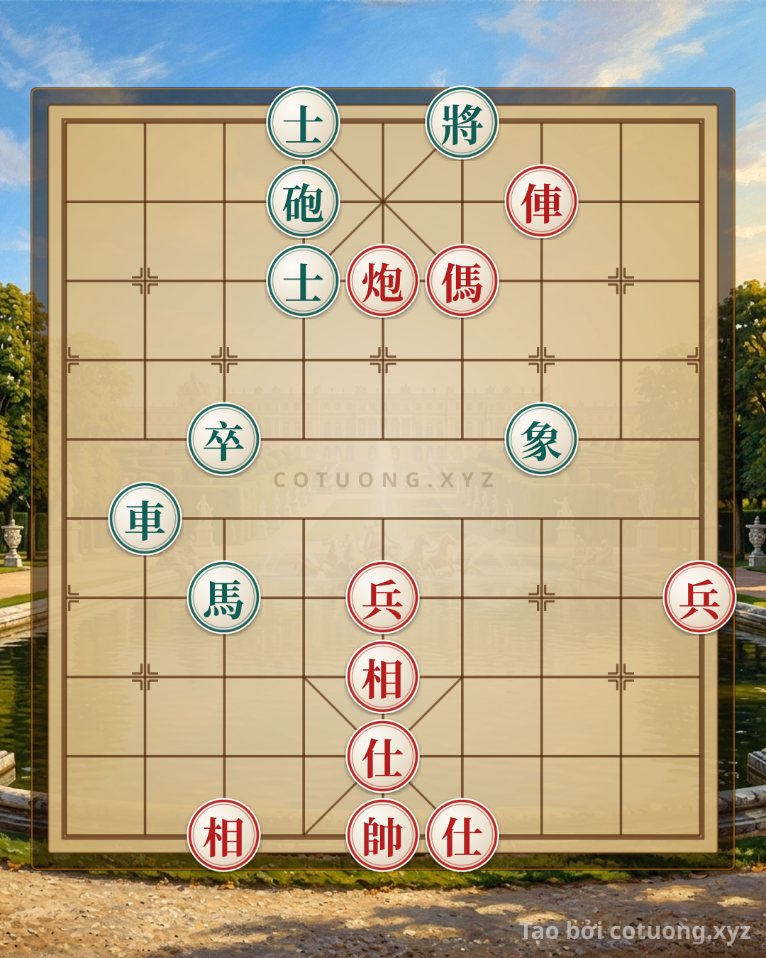Challenge: Classic Tactics: Red's Chariot, Cannon, and Horse Crush Black's Two Pawns - Lessons from the Battle of Red Cliffs Xiangqi Game - Can you solve it?